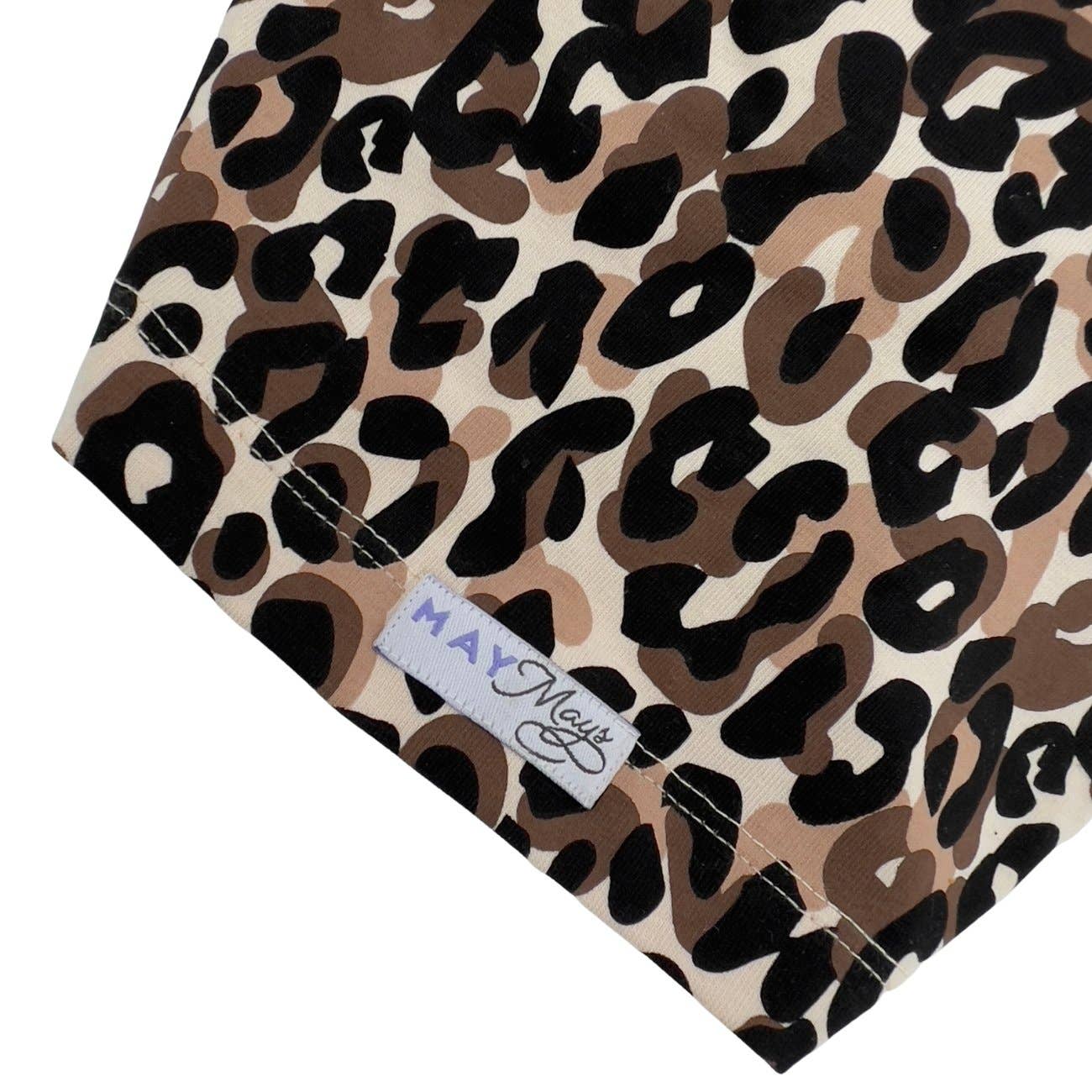 May Mays baby turban mutsje Lilly leopard