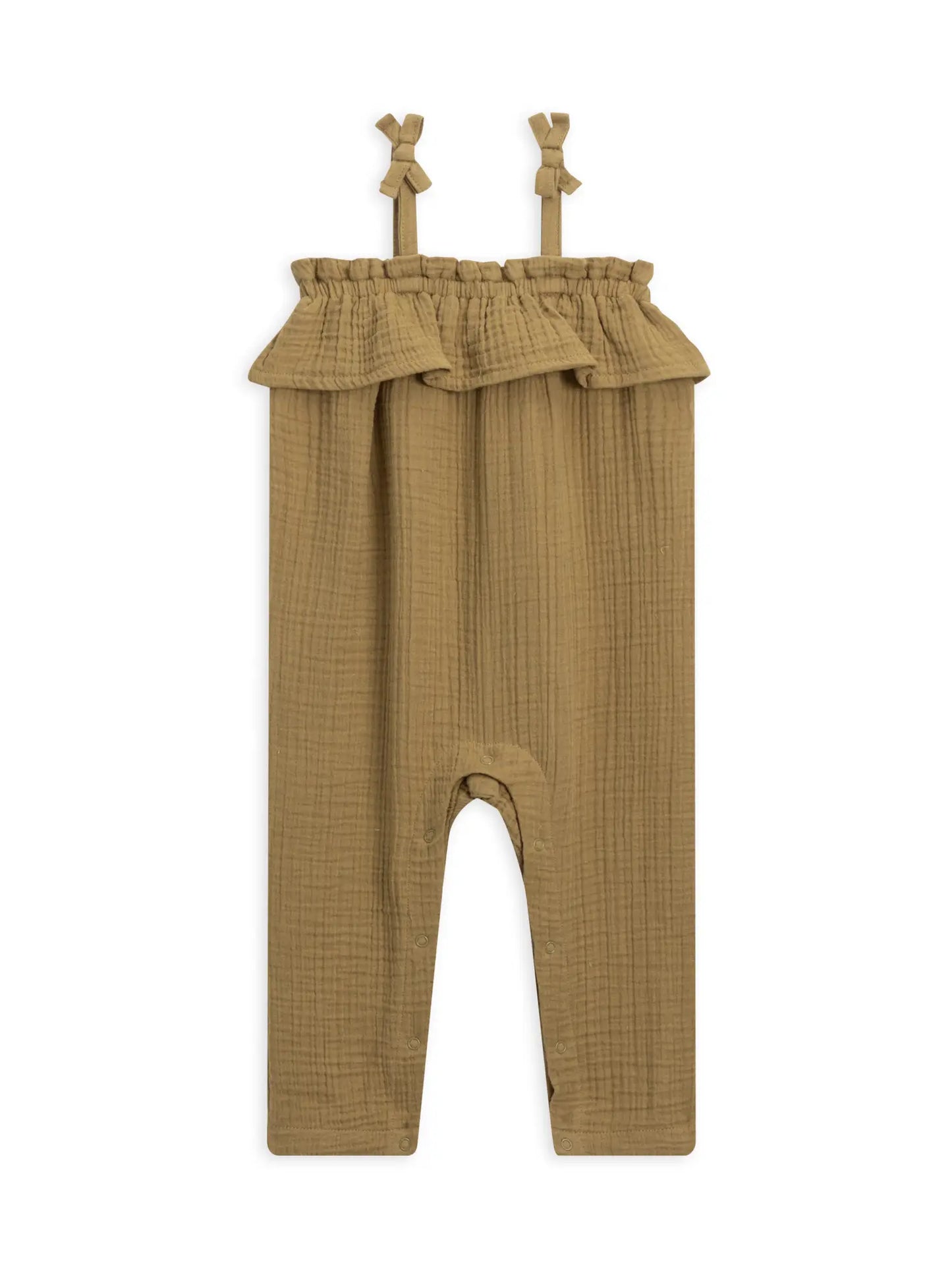 Organic Baby and Kids Fiona Muslin Ruffle Neck Romper