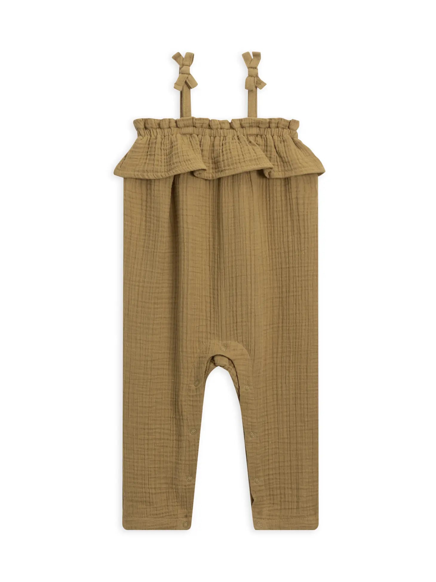 Organic Baby and Kids Fiona Muslin Ruffle Neck Romper