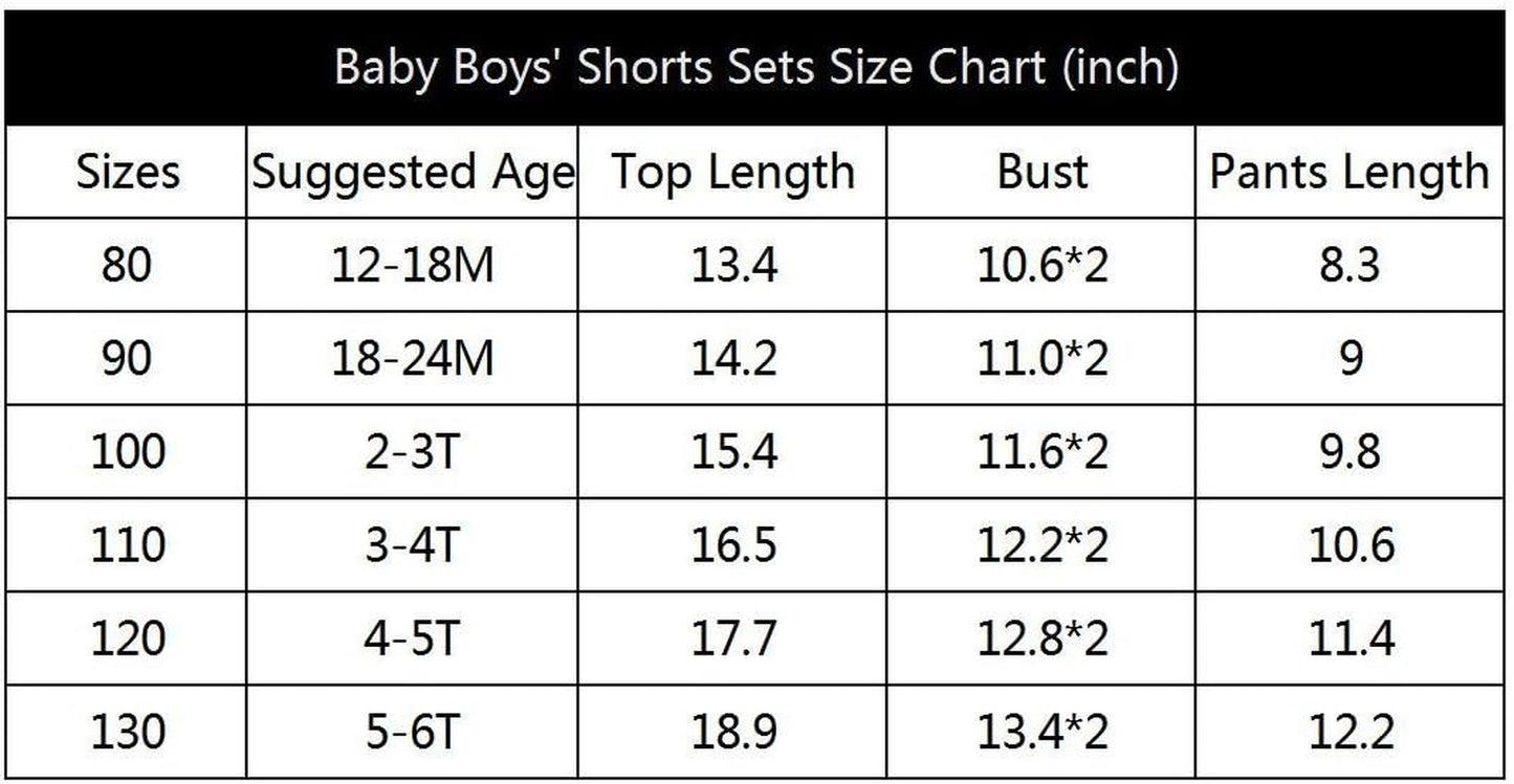 Toddler Baby Boys Summer Print Shirt Outfits Clothes Short Sleeve Button down Tops + Shorts Set