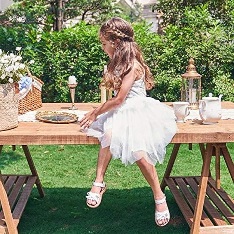 Toddler Girl Sandals - Little Girl Easter Summer Dress Shoes Lightweight Open Toe Beach Holiday