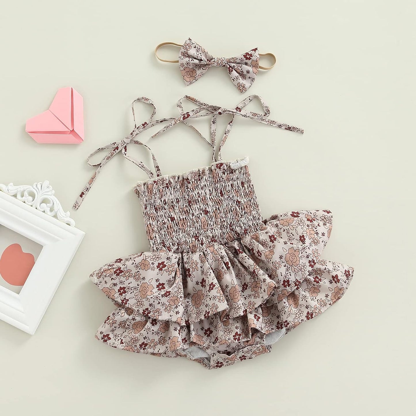 0-6Y Summer Family Matching Outfits Sisters Romper Dress Brother Shirt Cute Floral Print Outfits Sets