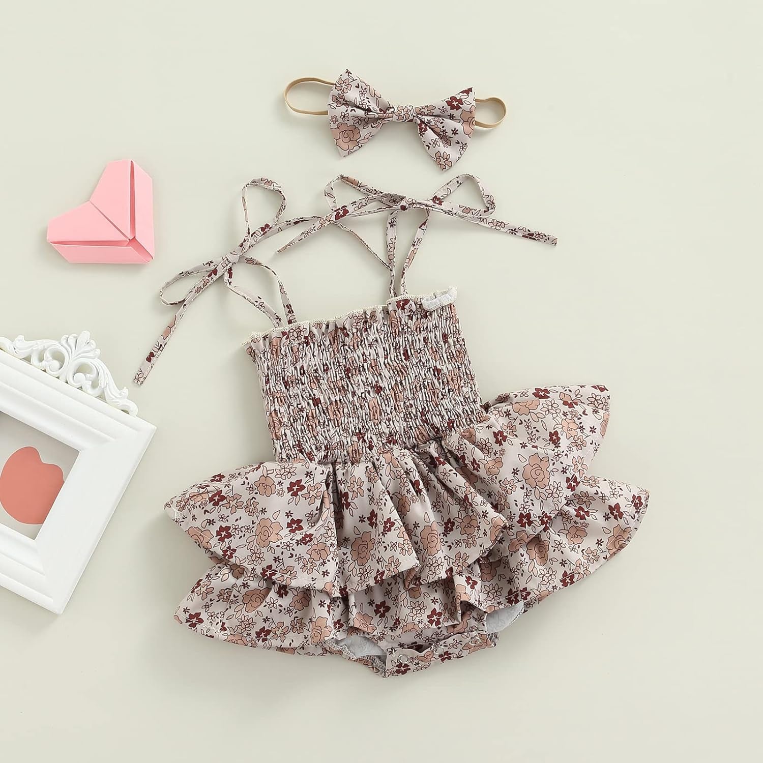 0-6Y Summer Family Matching Outfits Sisters Romper Dress Brother Shirt Cute Floral Print Outfits Sets