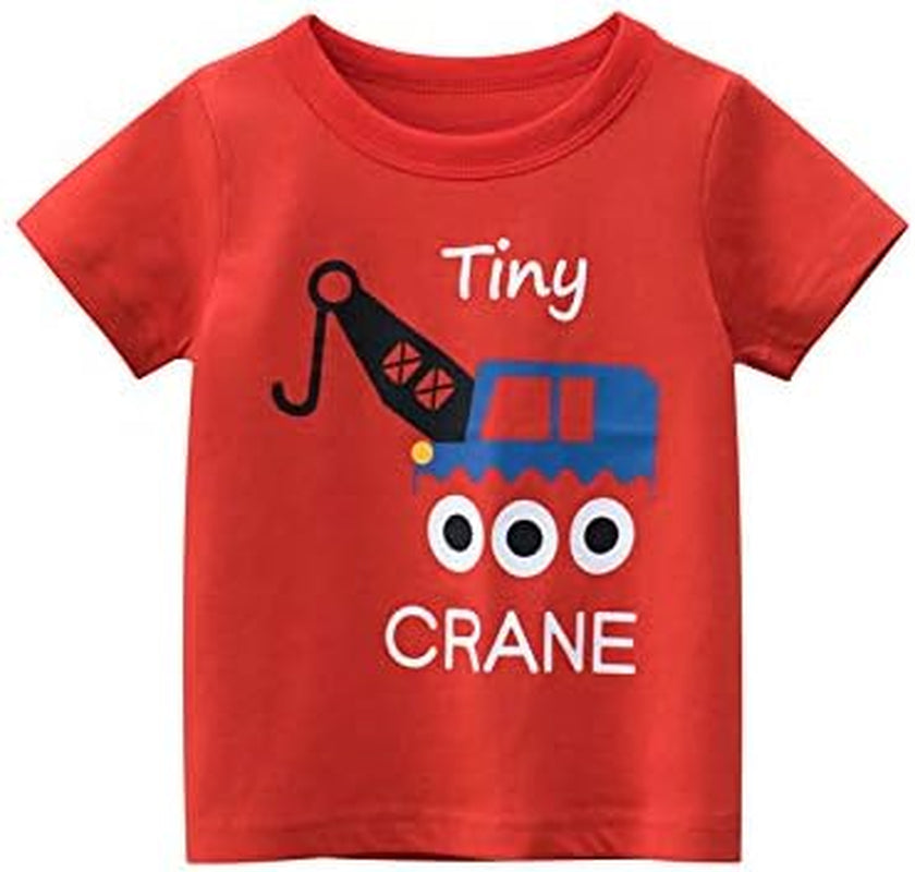 Toddler Boys' 2-Pack Short Sleeve T-Shirt Tops Tee Size for 2-7 Years