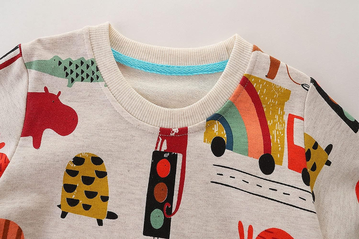 Toddler Boy'S Clothes Cotton Crewneck Long Sleeve Sweatshirts 2-7T