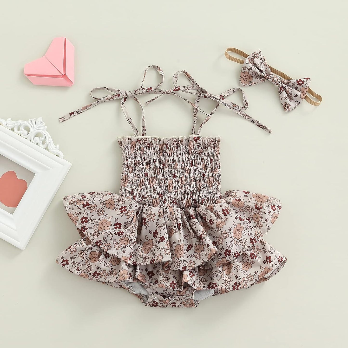 0-6Y Summer Family Matching Outfits Sisters Romper Dress Brother Shirt Cute Floral Print Outfits Sets