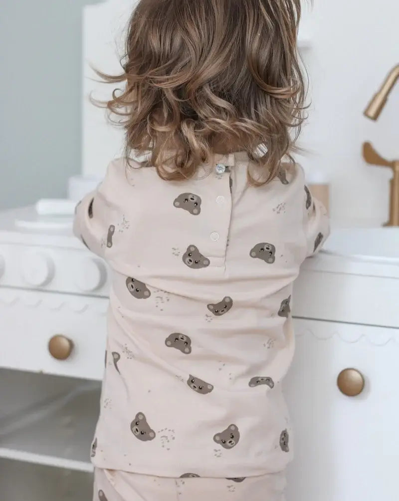 May Mays baby shirt Teddy beertjes beige