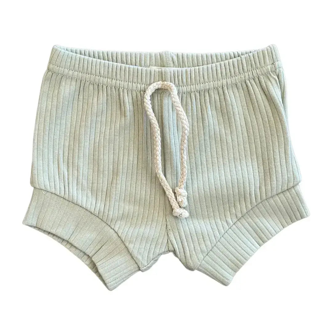 - BRIAR | Ribbed Organic Baby Toddler Shorts