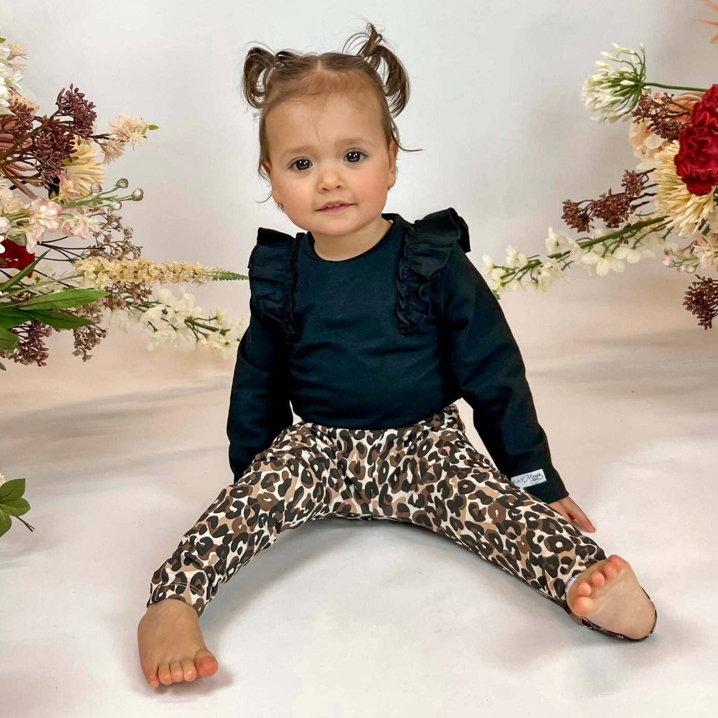 May Mays baby ruffle shirt Rosie zwart