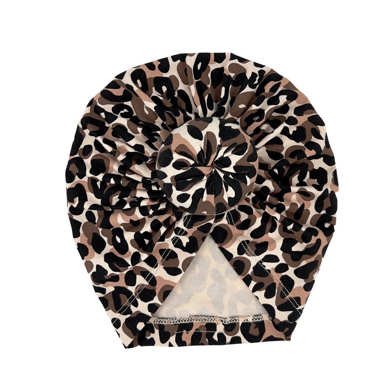 May Mays baby turban mutsje Lilly leopard