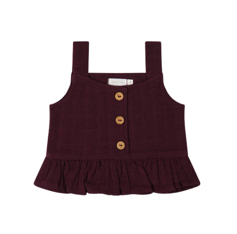 Fig Organic Cotton Muslin Indie Top