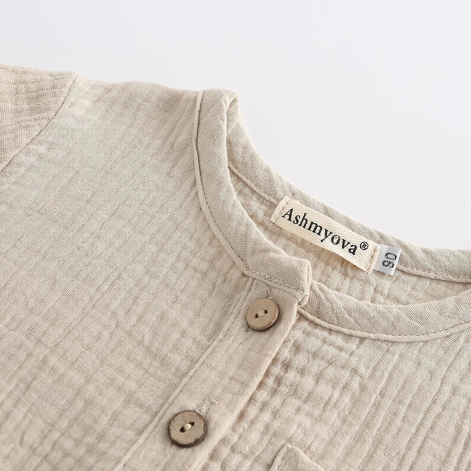 Boys Cotton Linen Shirt Toddler Boys Pocket Button Short Sleeve T Shirt Tees Tops